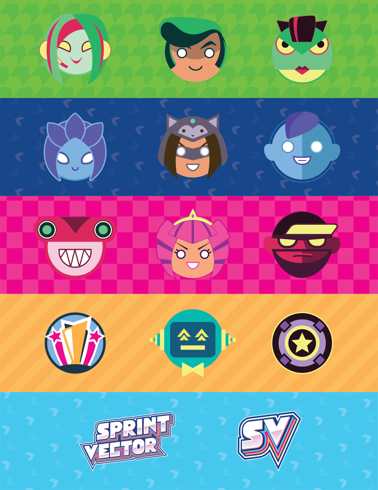 Sprint Vector Sticker Sheet