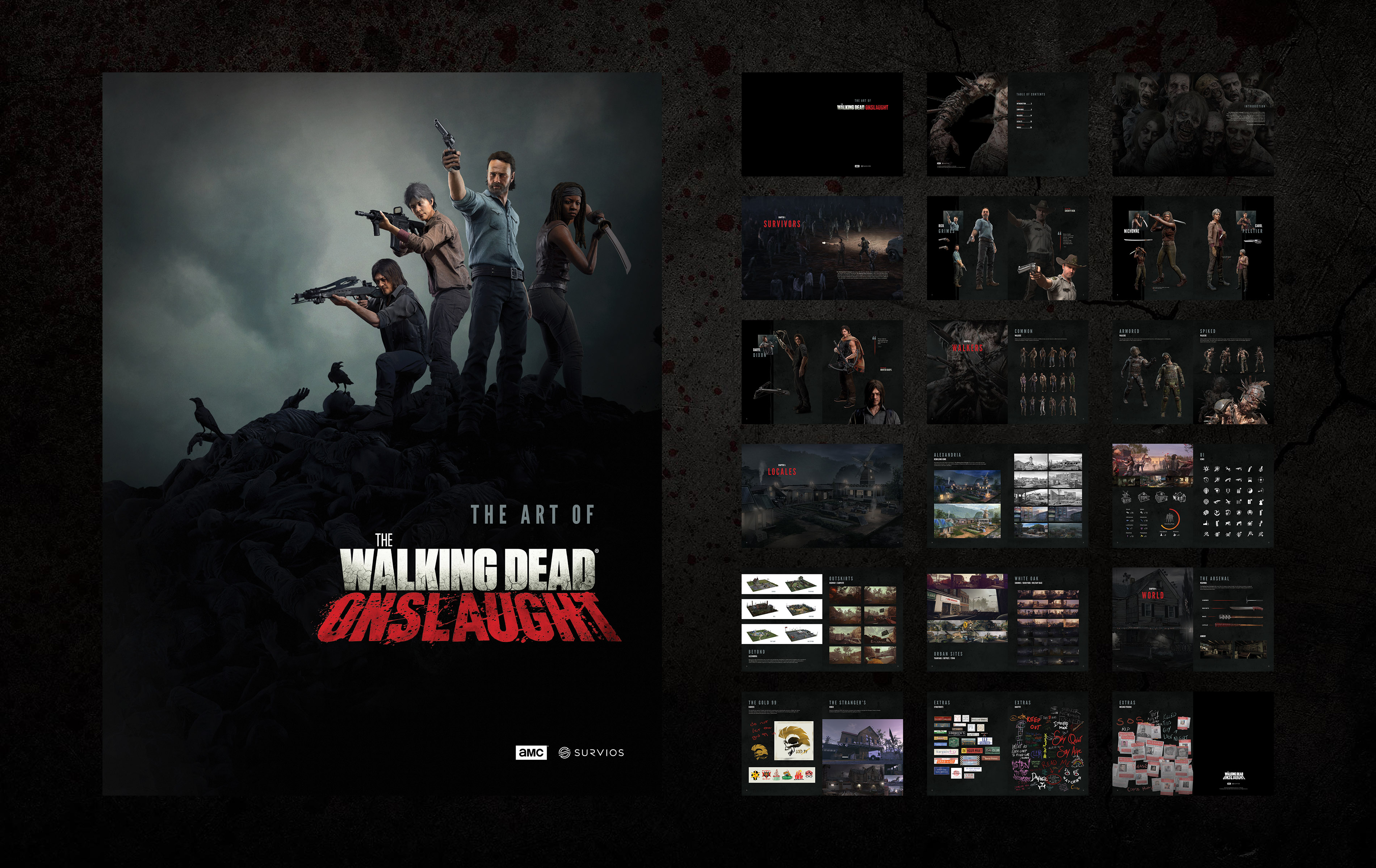 The Walking Dead Onslaught Art Book
